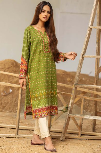 Stitched 1 Piece Digital Printed Cotton Satin Shirt