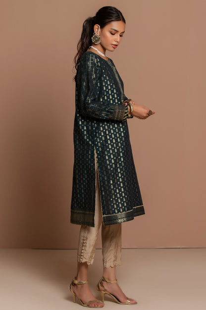 Stitched 1 Piece Yarn Dyed Jacquard Shirt