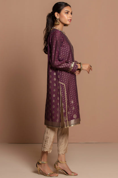 Stitched 1 Piece Yarn Dyed Jacquard Shirt