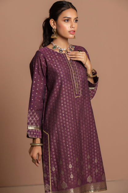 Stitched 1 Piece Yarn Dyed Jacquard Shirt