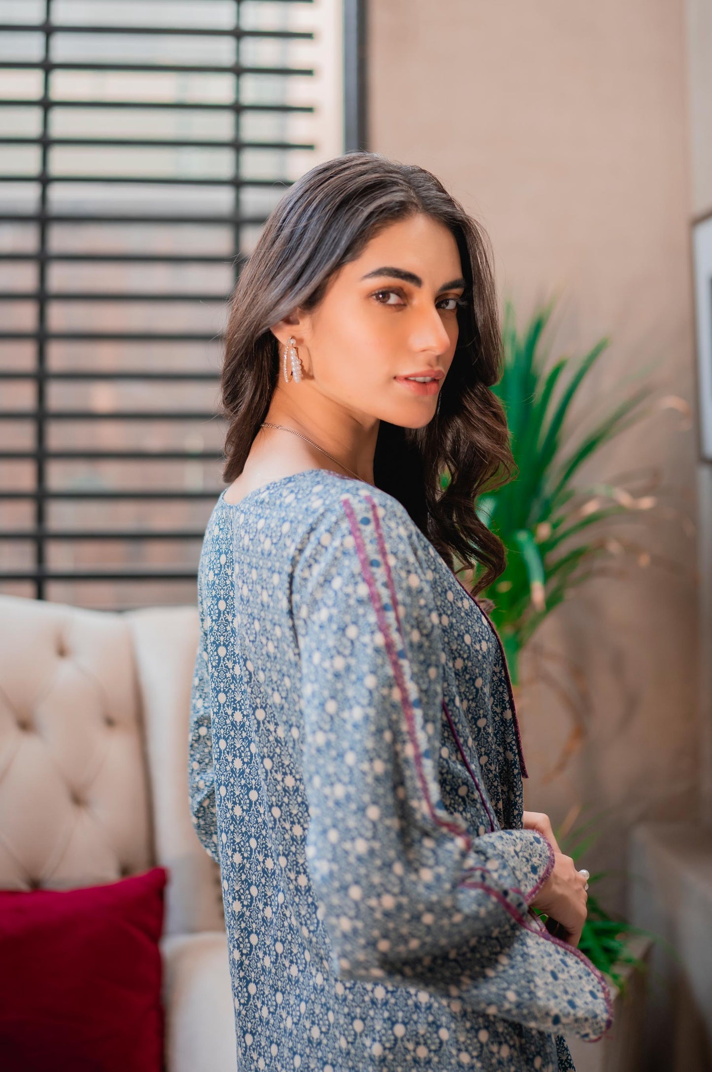 Stitched 1 Piece Digital Printed Khaddar Shirt