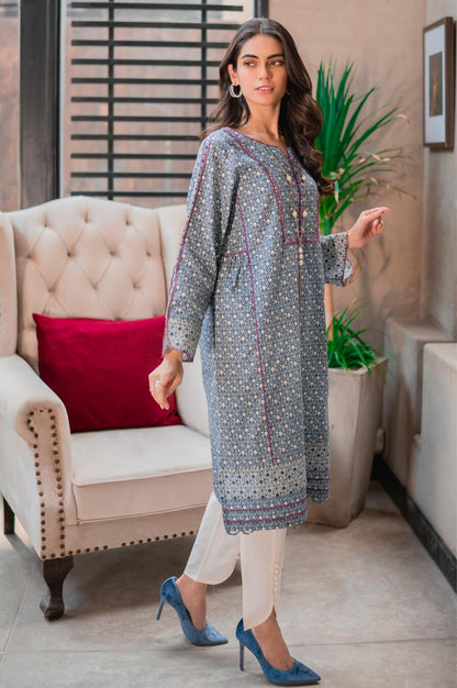 Stitched 1 Piece Digital Printed Khaddar Shirt