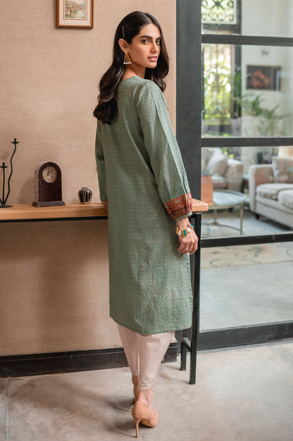 Stitched 1 Piece Embroidered Khaddar Shirt