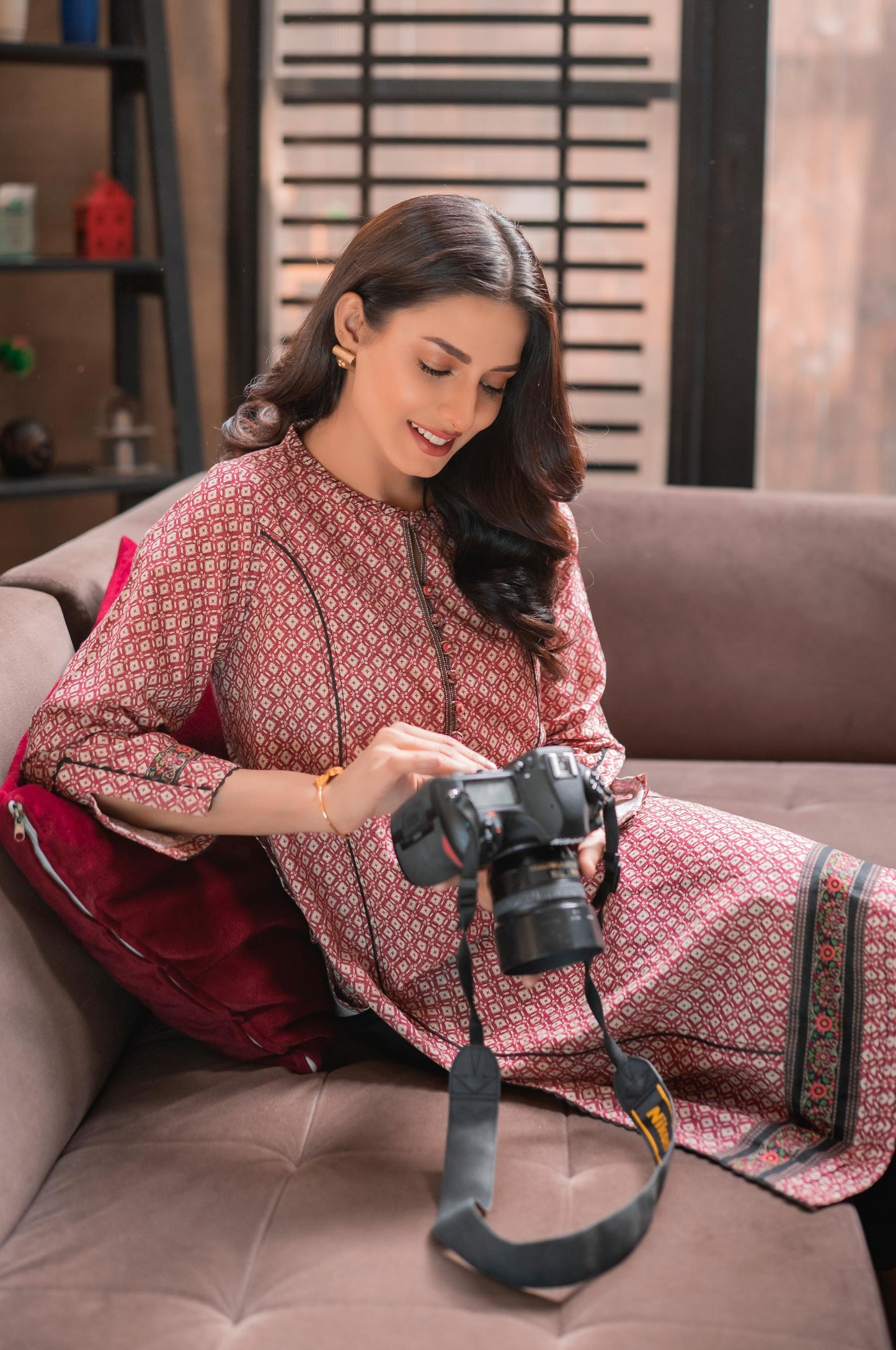 Stitched 1 Piece Digital Printed Khaddar Shirt