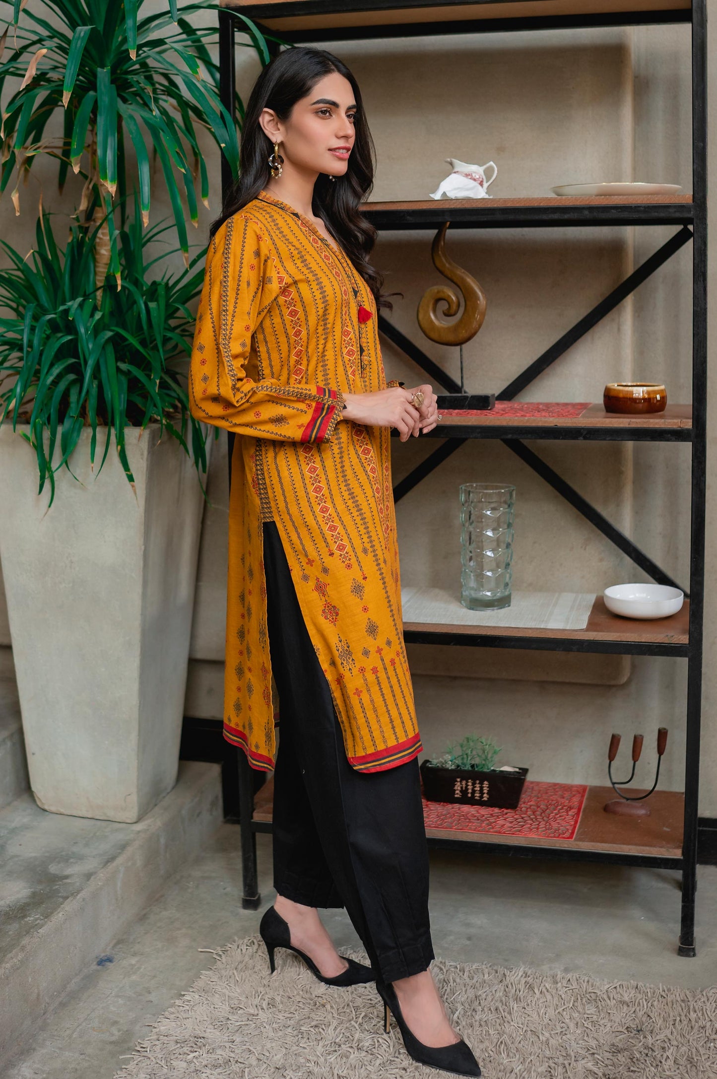 Stitched 1 Piece Digital Printed Khaddar Shirt