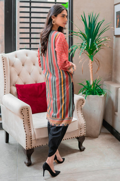 Stitched 1 Piece Digital Printed Khaddar Shirt