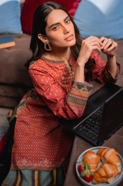 Stitched 1 Piece Digital Printed Khaddar Shirt