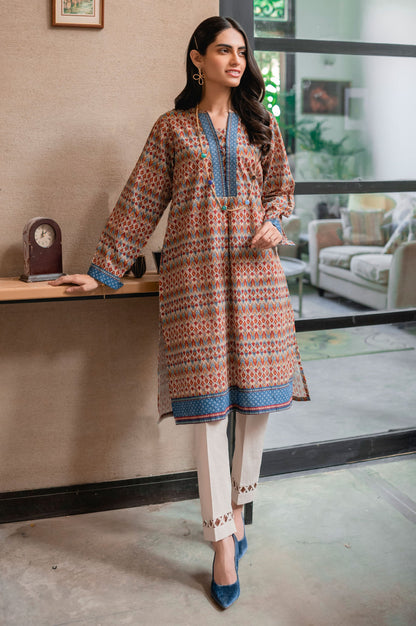 Stitched 1 Piece Digital Printed Khaddar Shirt