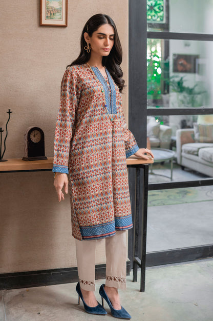 Stitched 1 Piece Digital Printed Khaddar Shirt