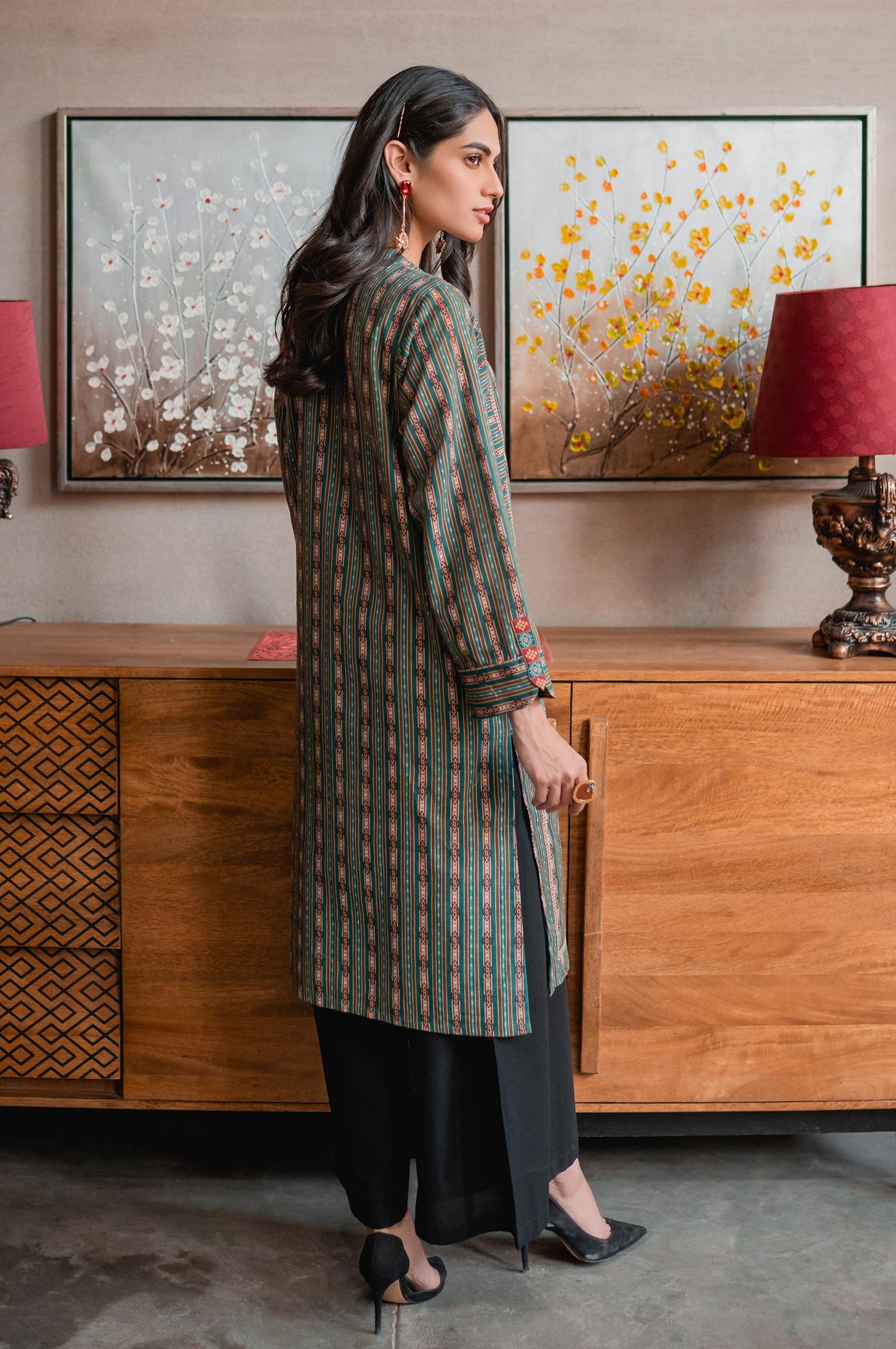 Stitched 1 Piece Digital Printed Khaddar Shirt