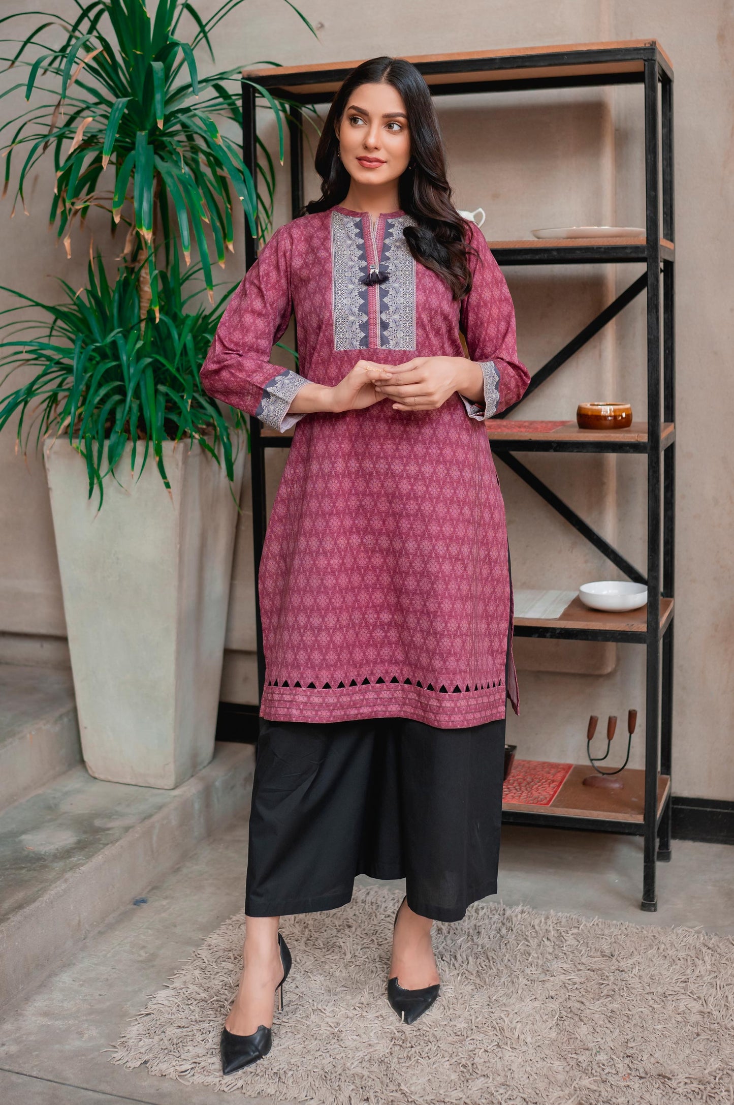 Stitched 1 Piece Digital Printed Khaddar Shirt