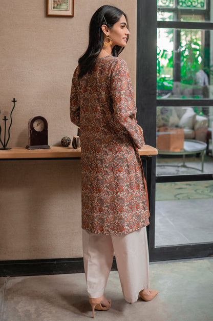 Stitched 1 Piece Digital Printed Khaddar Shirt