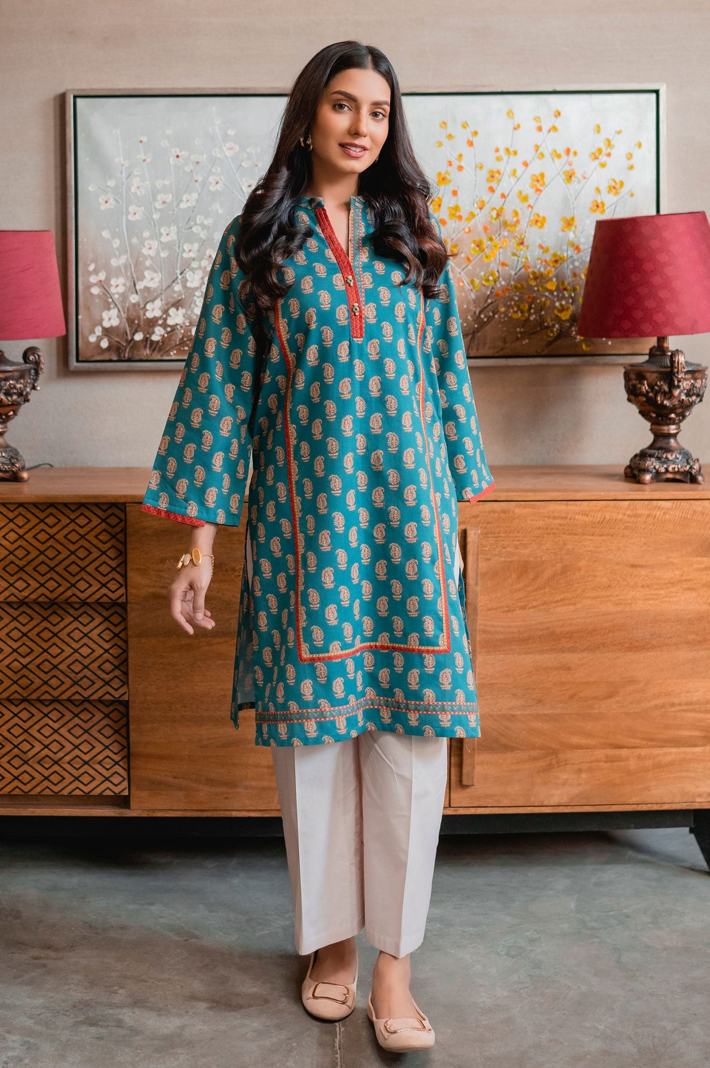 Stitched 1 Piece Digital Printed Cottel Shirt