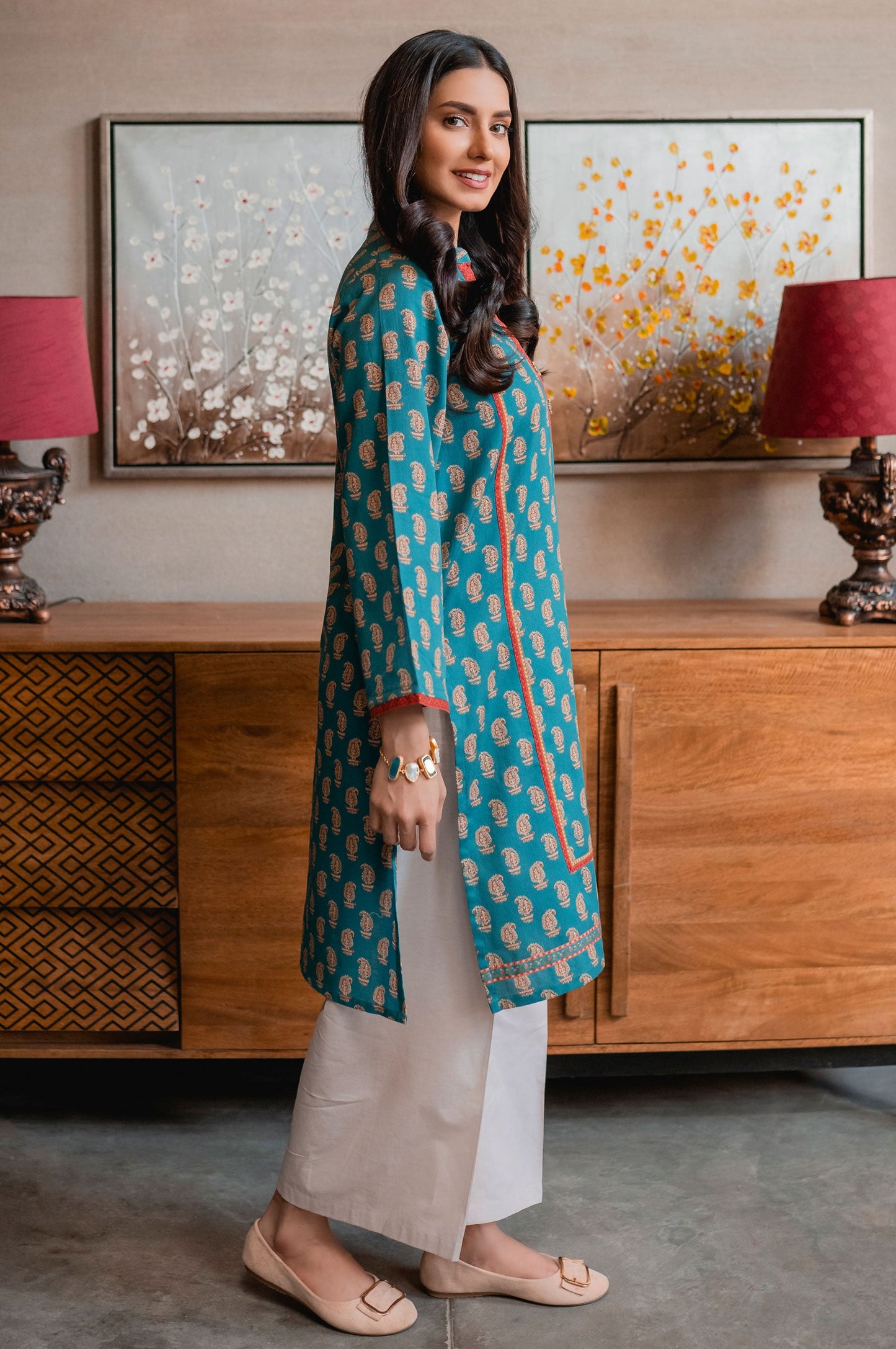 Stitched 1 Piece Digital Printed Cottel Shirt