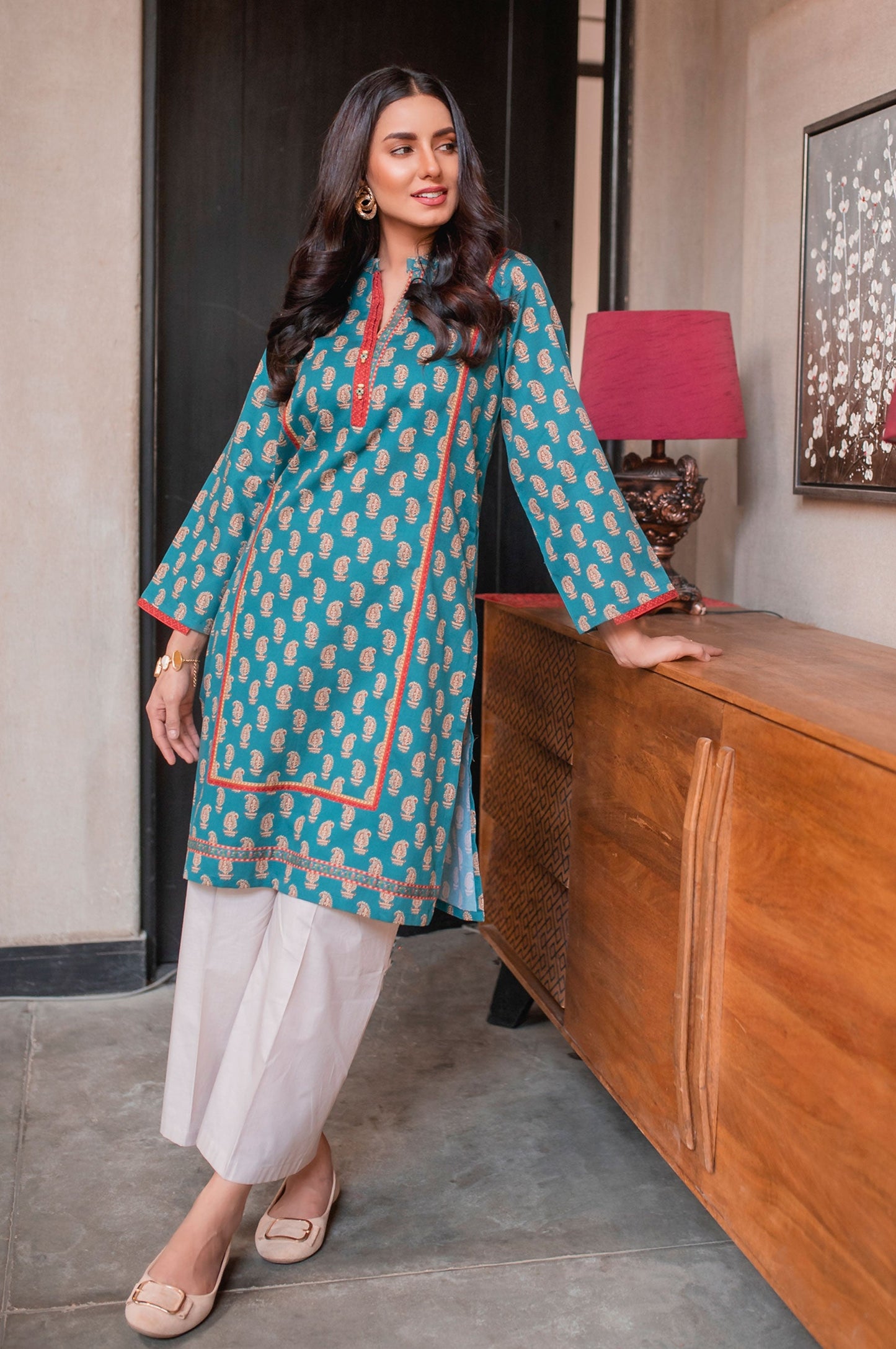 Stitched 1 Piece Digital Printed Cottel Shirt