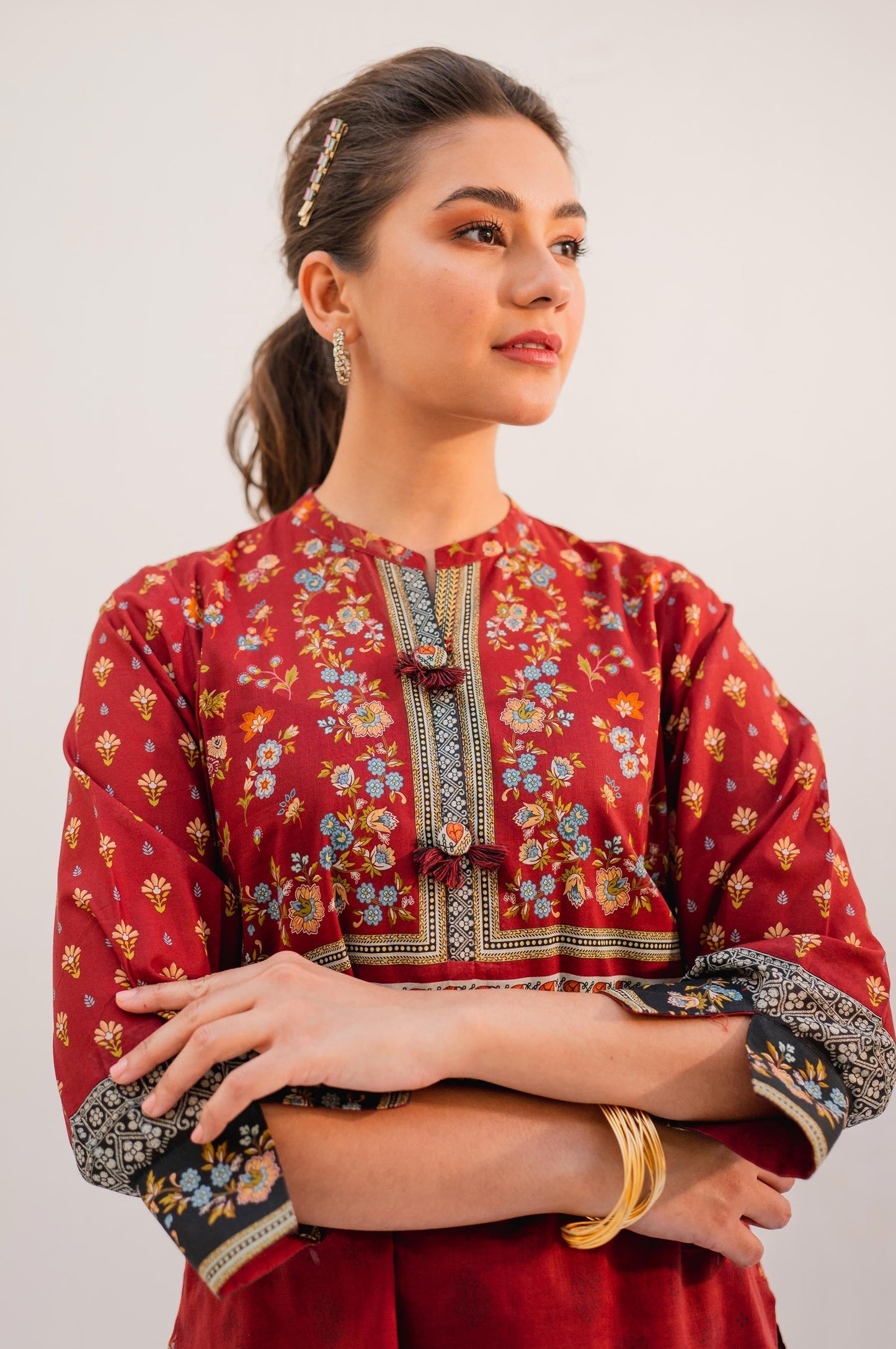 Stitched 1 Piece Digital Printed Lawn Shirt