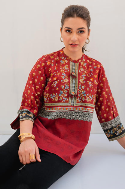 Stitched 1 Piece Digital Printed Lawn Shirt