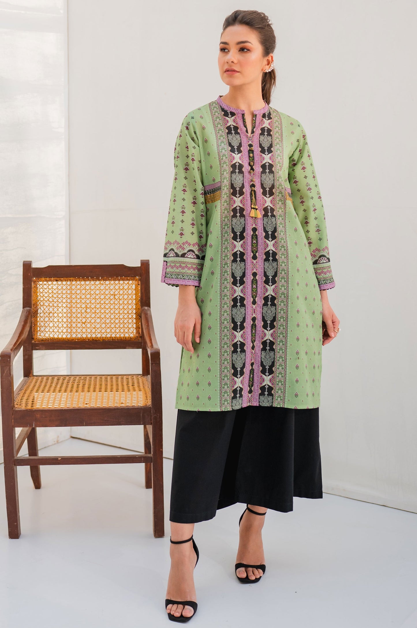 Stitched 1 Piece Digital Printed Lawn Shirt