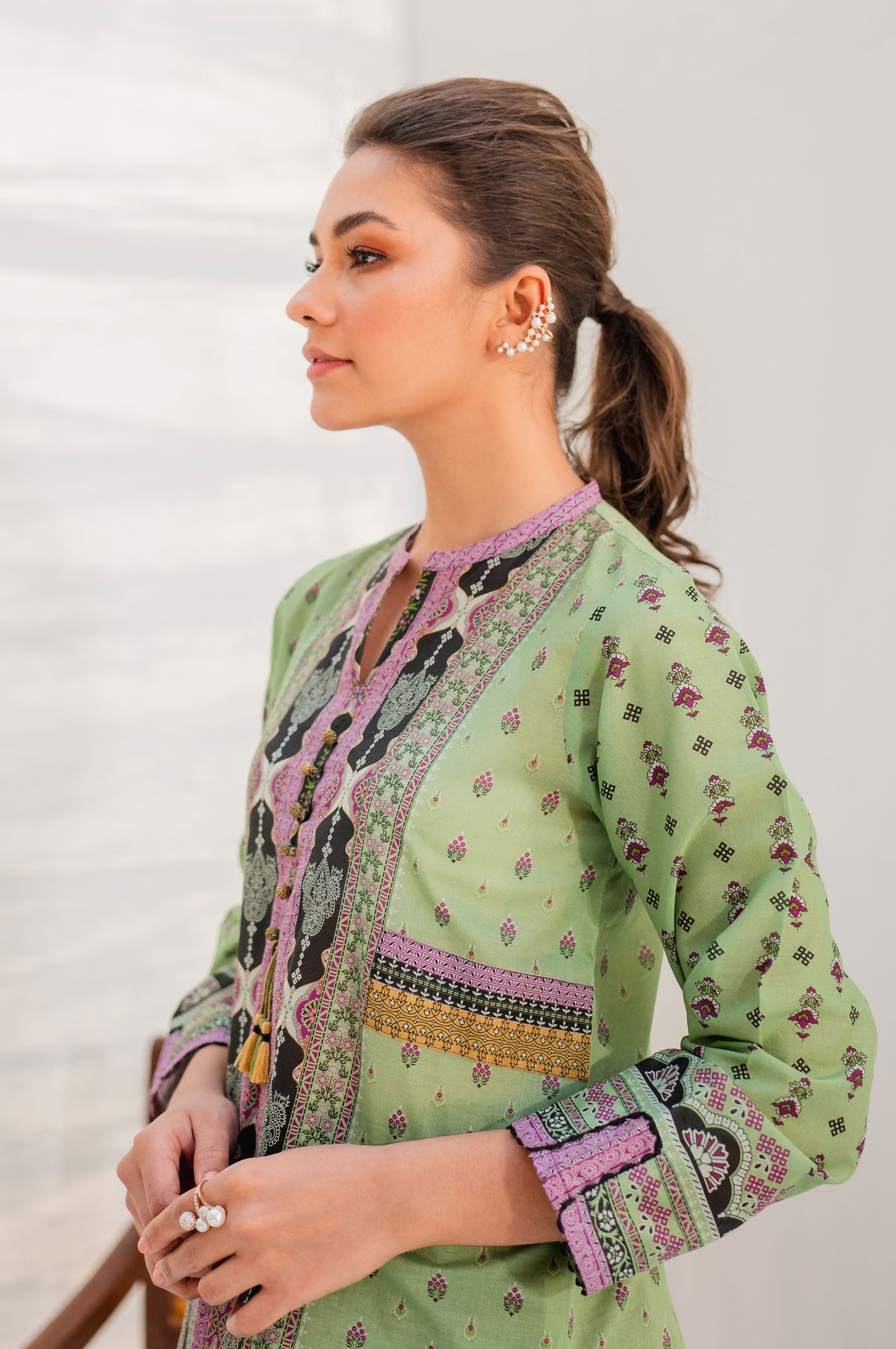 Stitched 1 Piece Digital Printed Lawn Shirt