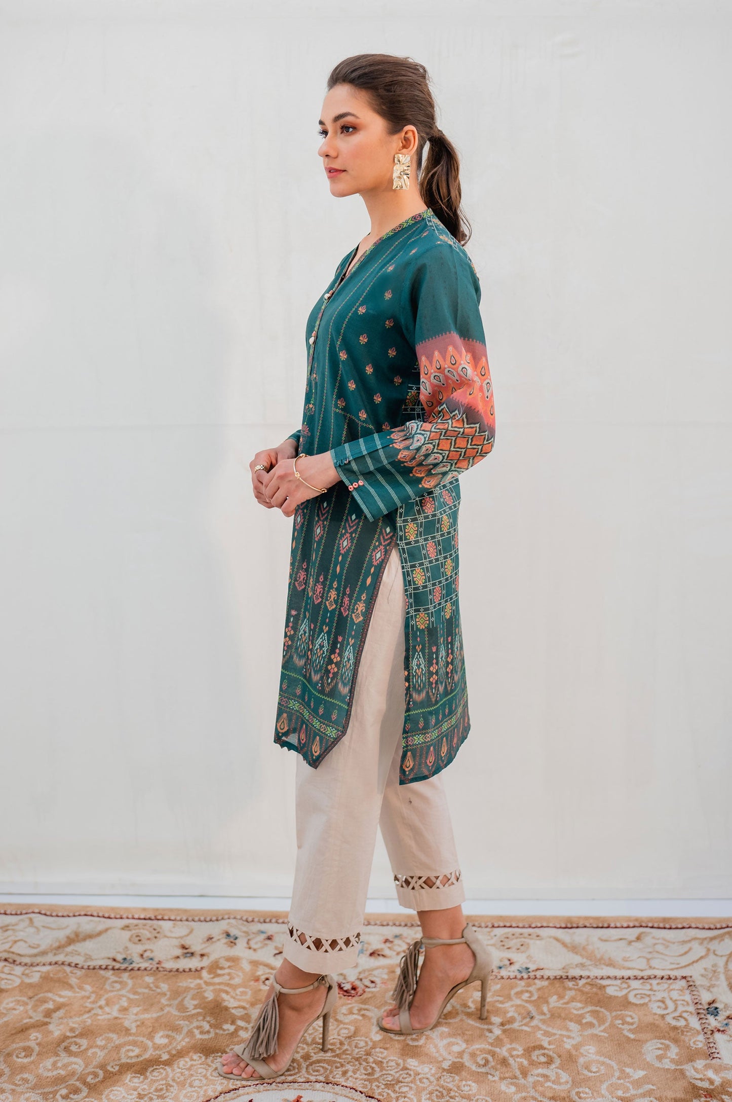 Stitched 1 Piece Digital Printed Lawn Shirt