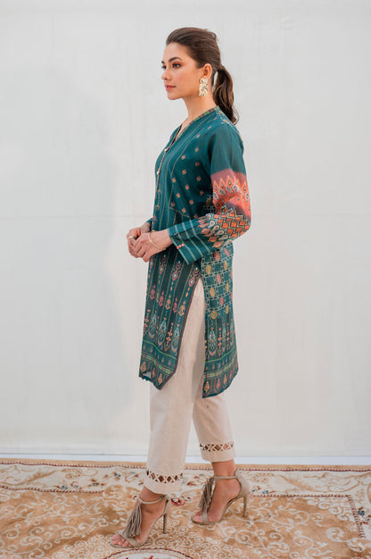 Stitched 1 Piece Digital Printed Lawn Shirt