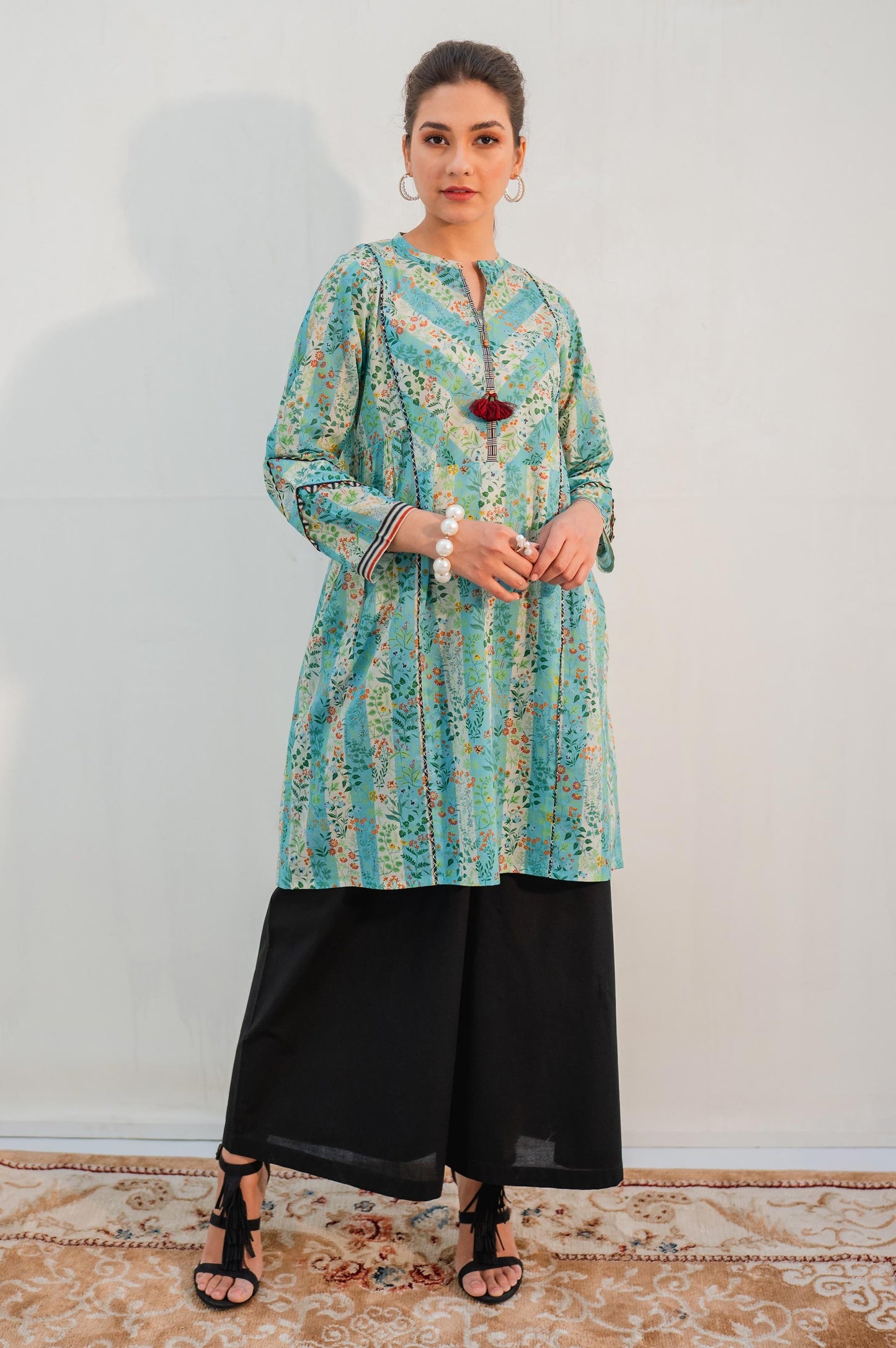 Stitched 1 Piece Digital Printed Lawn Shirt