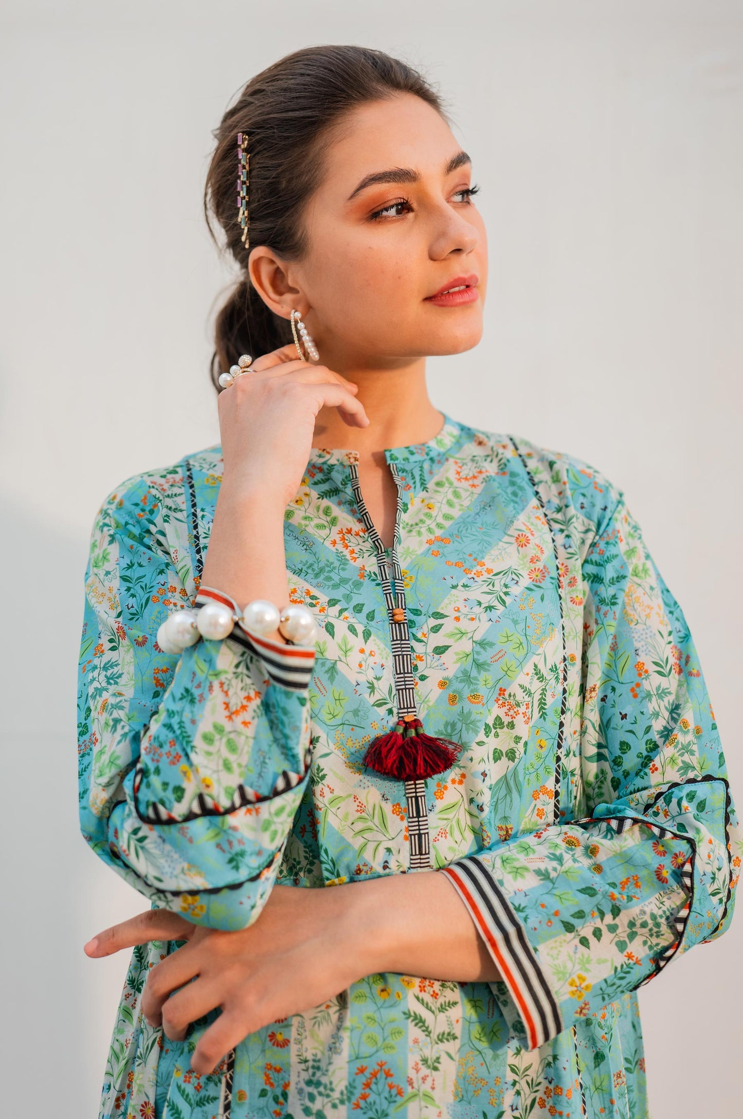 Stitched 1 Piece Digital Printed Lawn Shirt