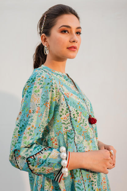 Stitched 1 Piece Digital Printed Lawn Shirt