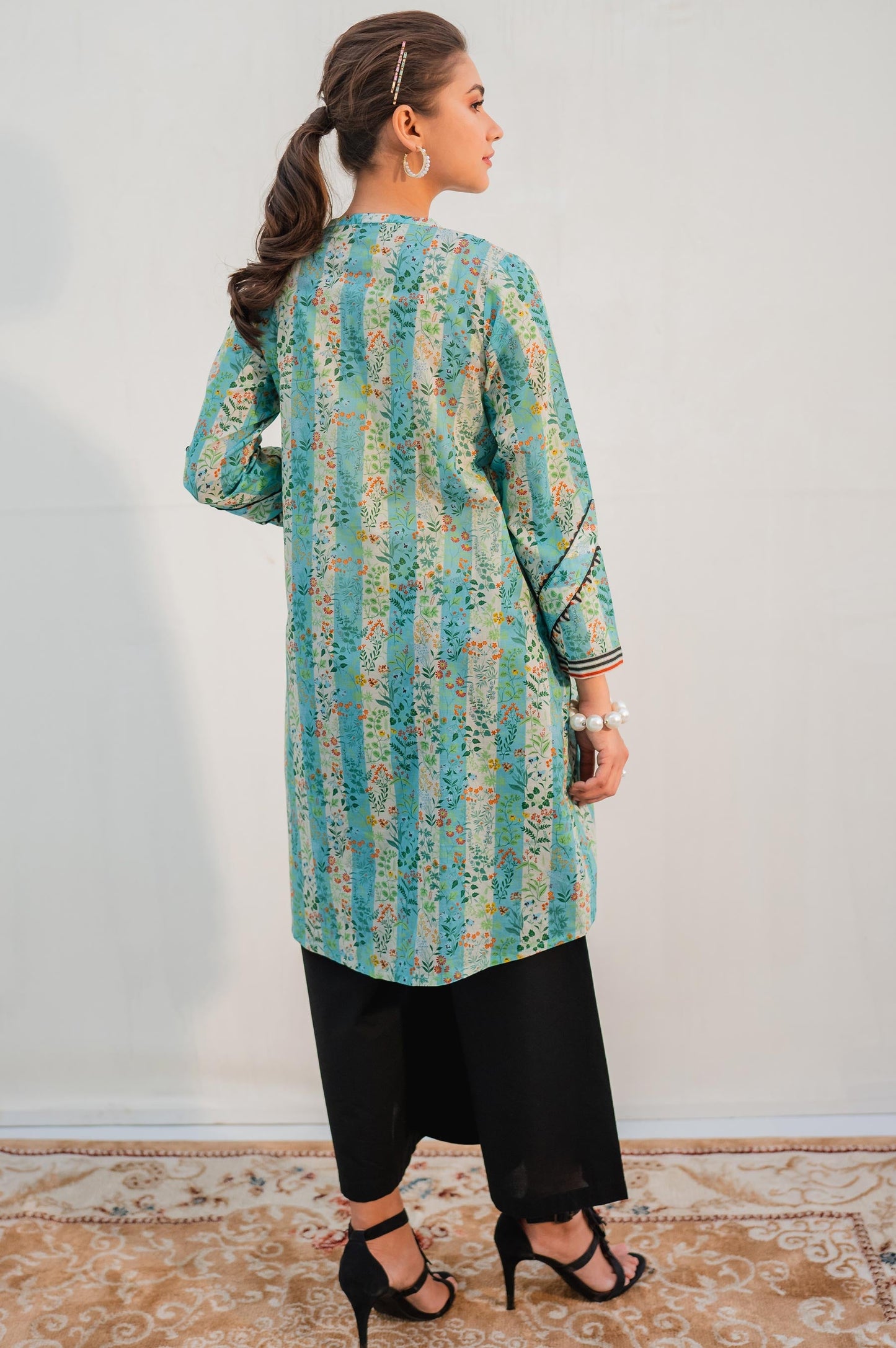Stitched 1 Piece Digital Printed Lawn Shirt