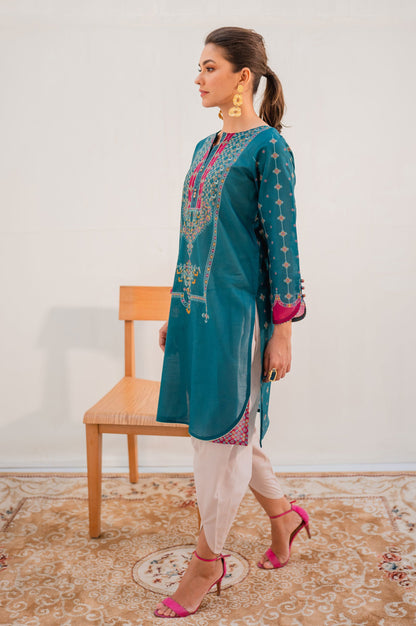 Stitched 1 Piece Digital Printed Lawn Shirt