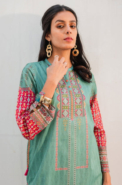 Stitched 1 Piece Digital Printed Lawn Shirt