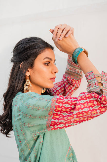 Stitched 1 Piece Digital Printed Lawn Shirt