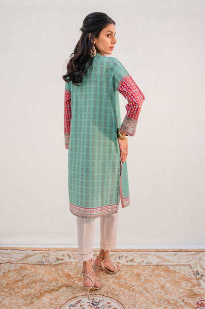 Stitched 1 Piece Digital Printed Lawn Shirt