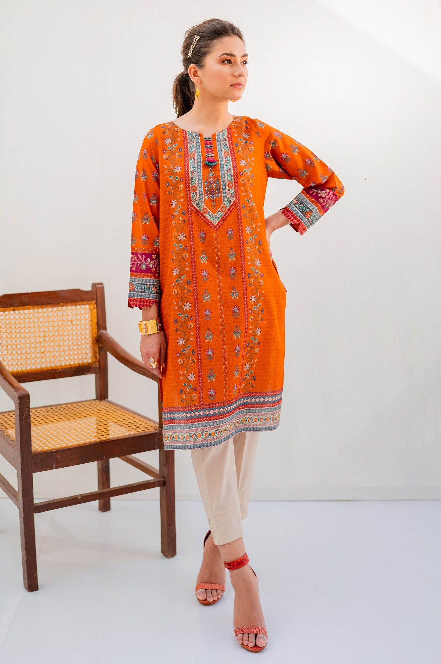 Stitched 1 Piece Digital Printed Lawn Shirt