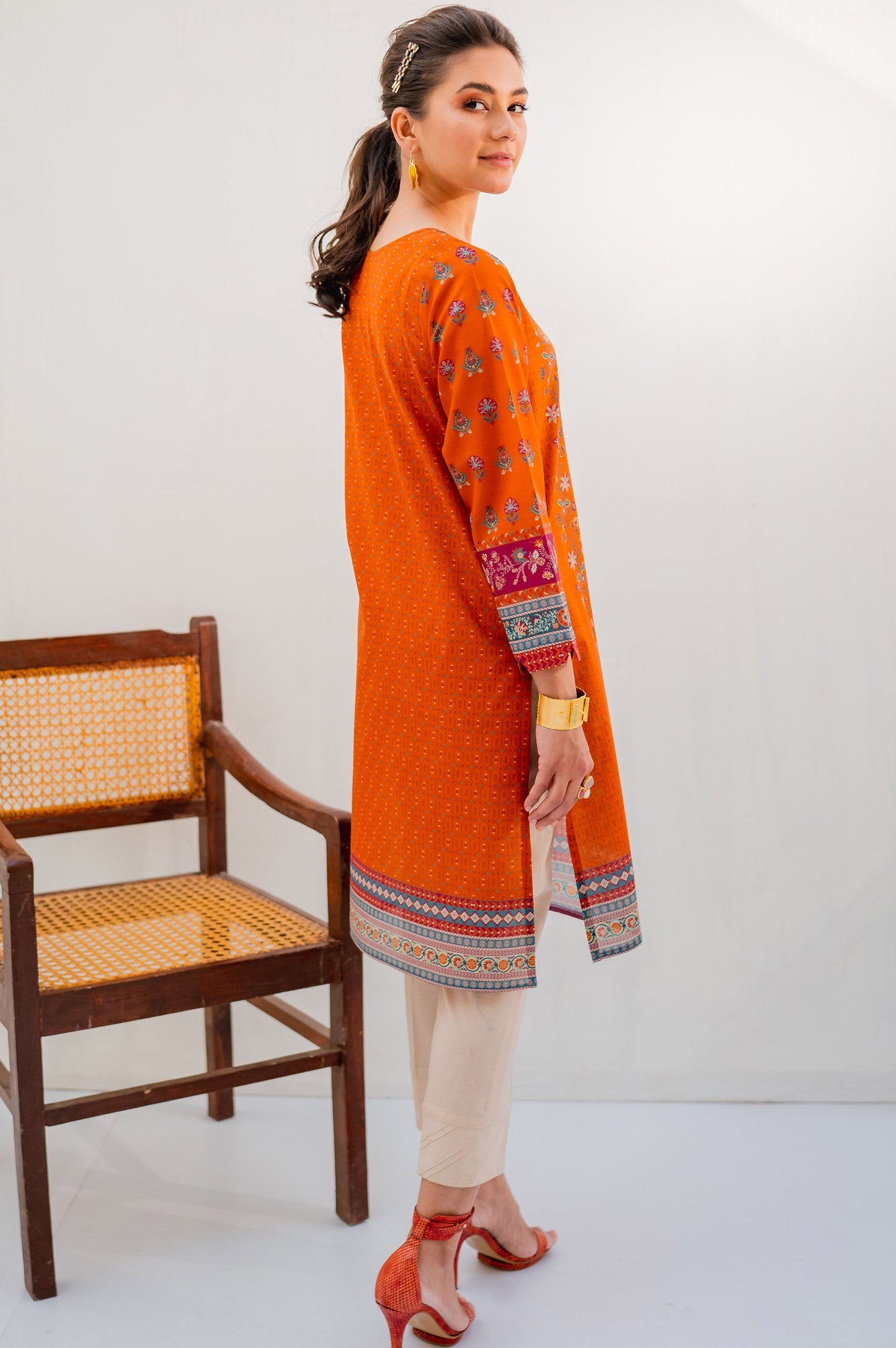 Stitched 1 Piece Digital Printed Lawn Shirt