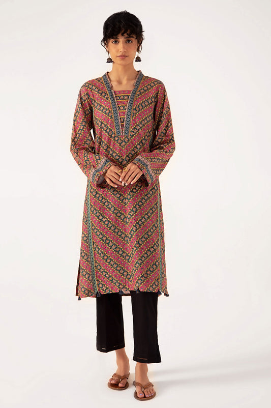 Stitched 1 Piece Digital Printed Lawn Shirt