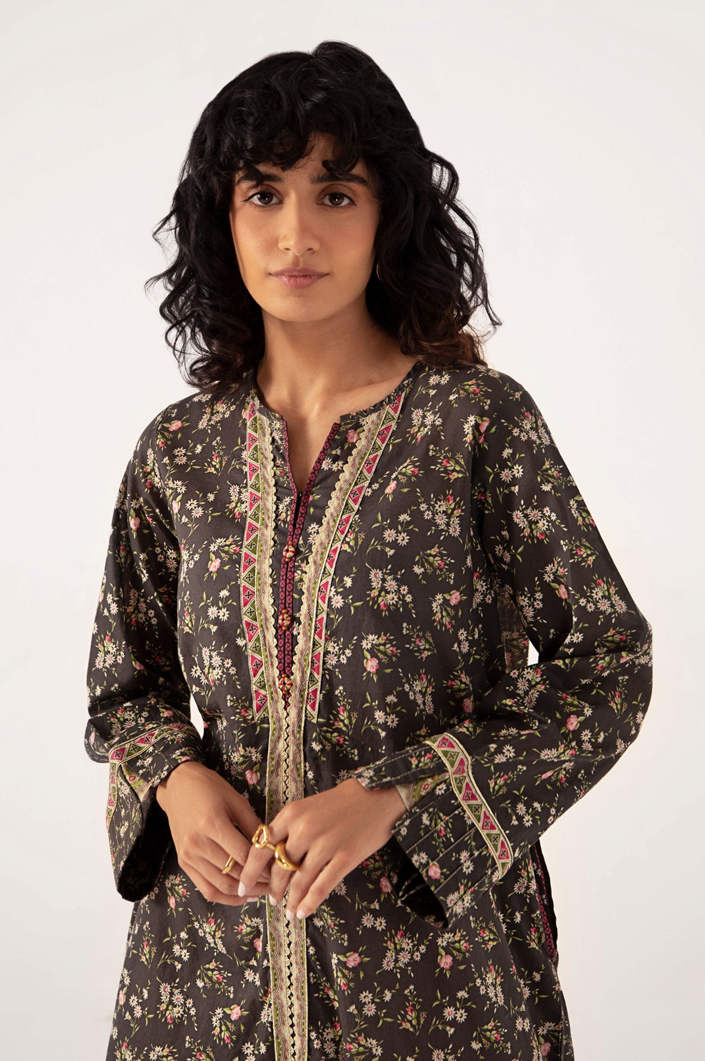 Stitched 1 Piece Digital Printed Lawn Shirt