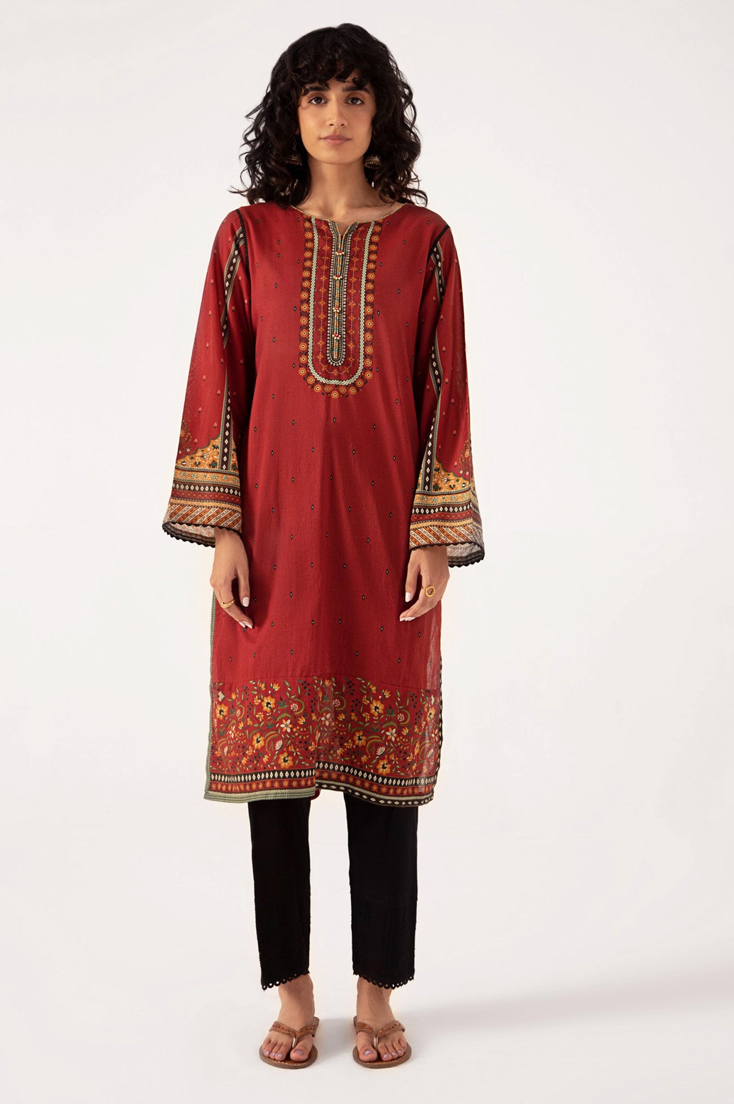 Stitched 1 Piece Digital Printed Lawn Shirt