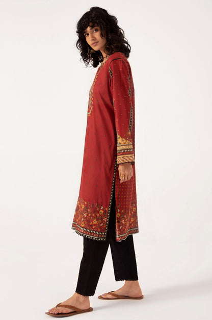 Stitched 1 Piece Digital Printed Lawn Shirt