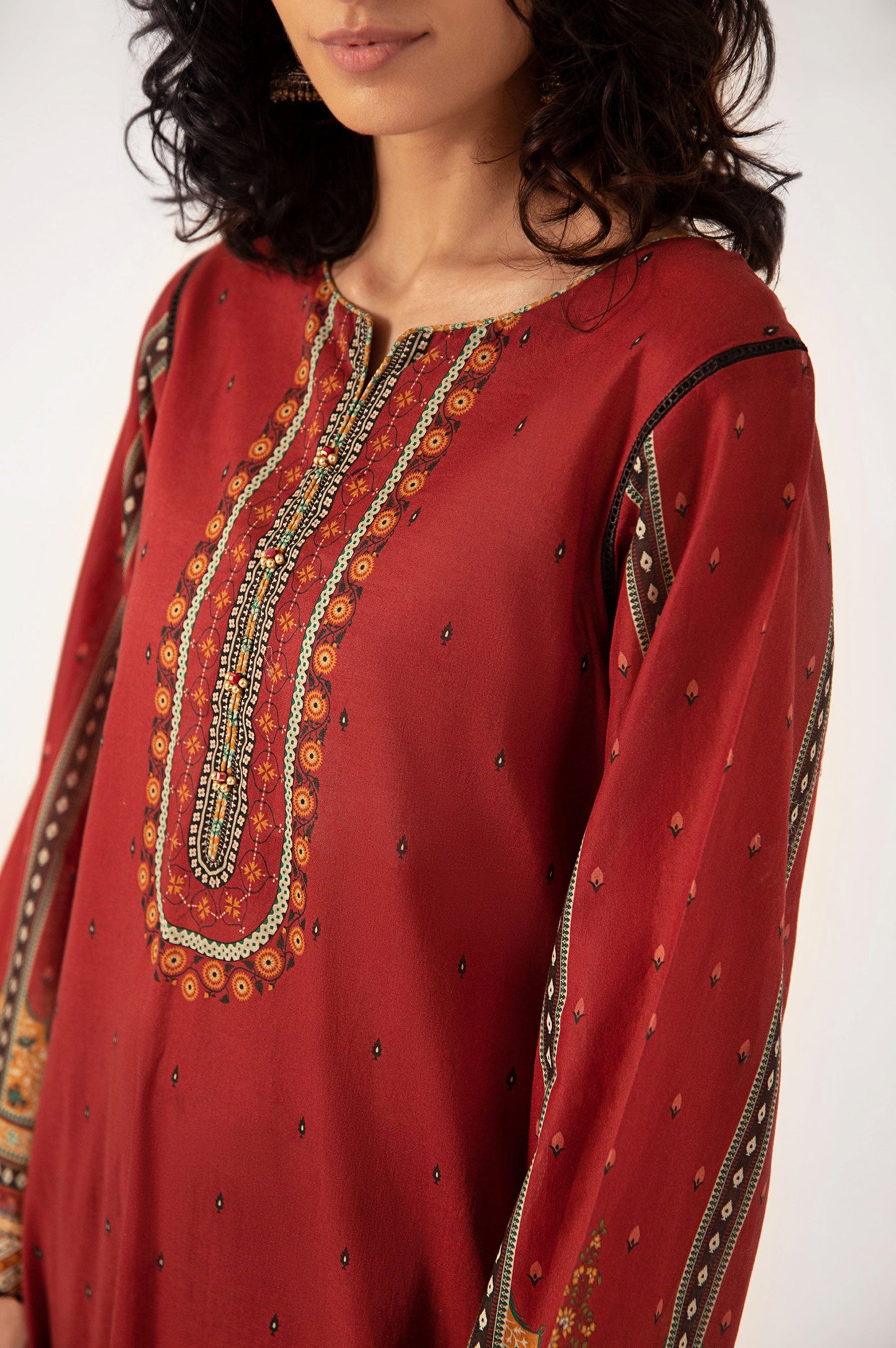 Stitched 1 Piece Digital Printed Lawn Shirt