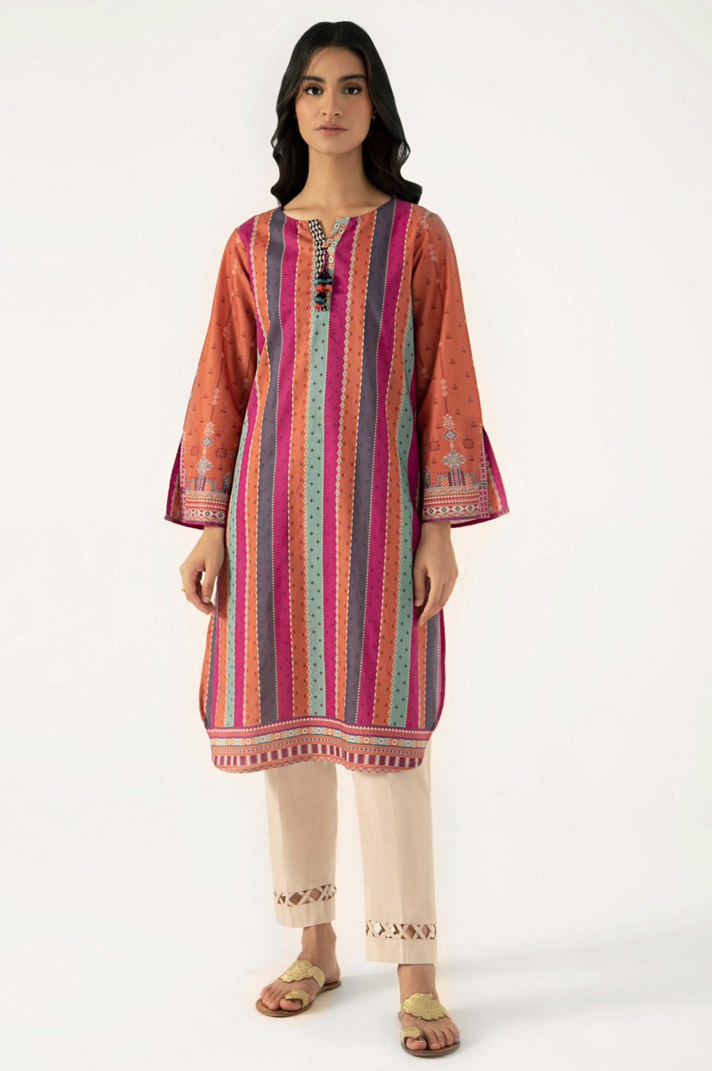 Stitched 1 Piece Digital Printed Lawn Shirt