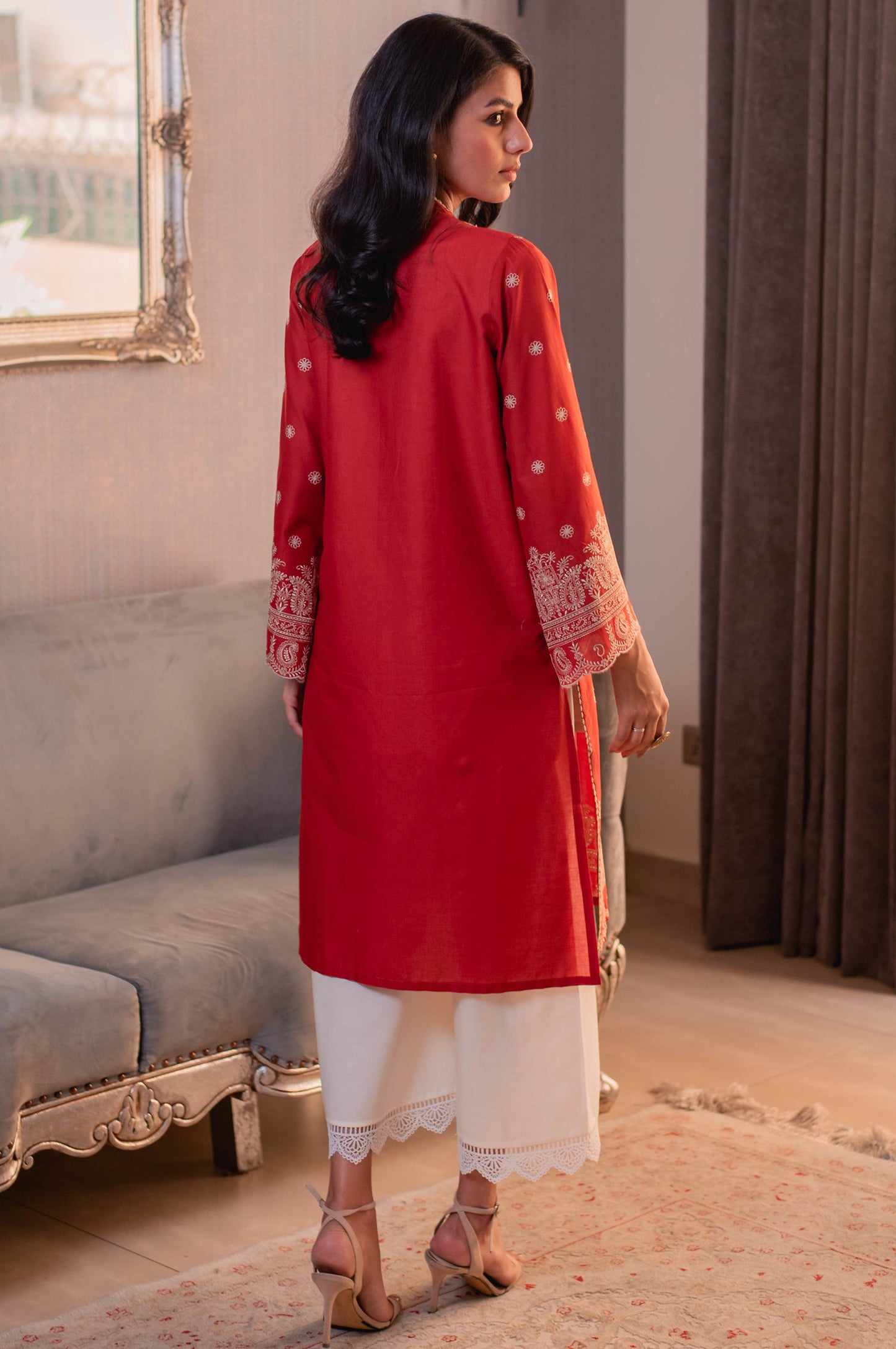 Stitched 1 Piece Chikankari Lawn Shirt