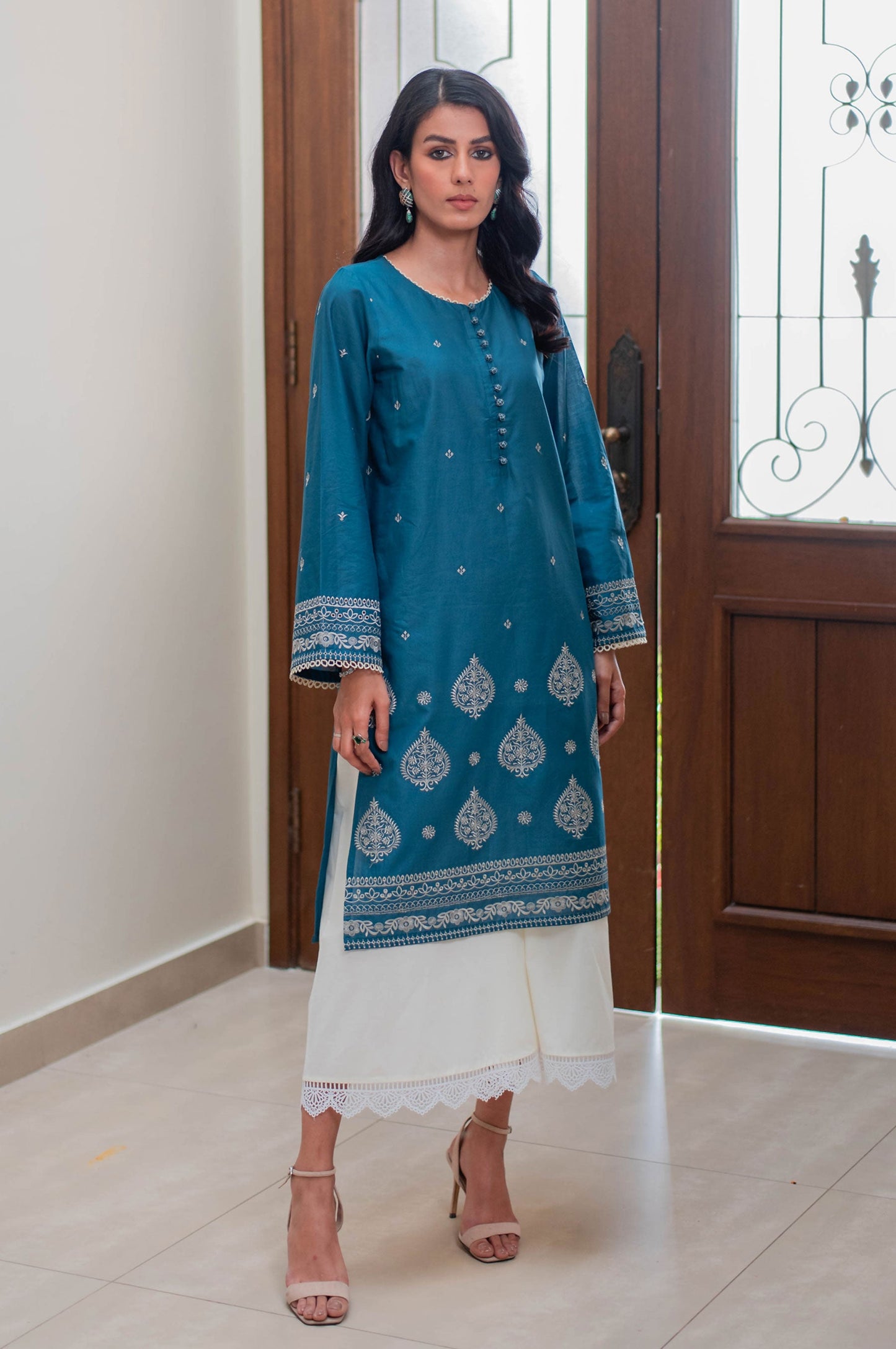 Stitched 1 Piece Chikankari Lawn Shirt