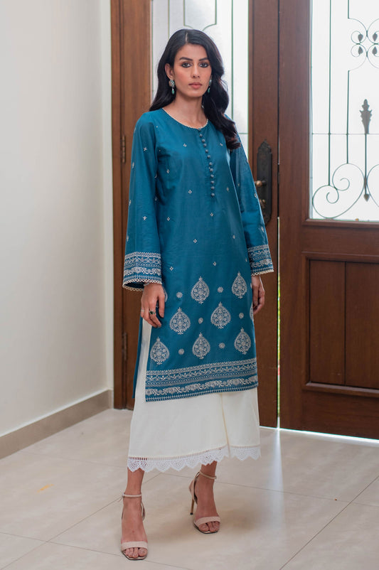 Stitched 1 Piece Chikankari Lawn Shirt