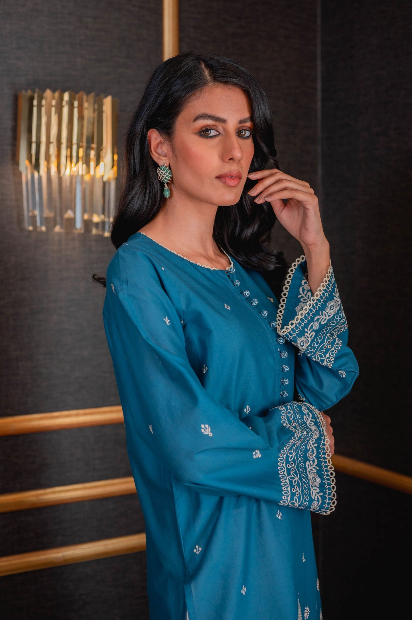 Stitched 1 Piece Chikankari Lawn Shirt