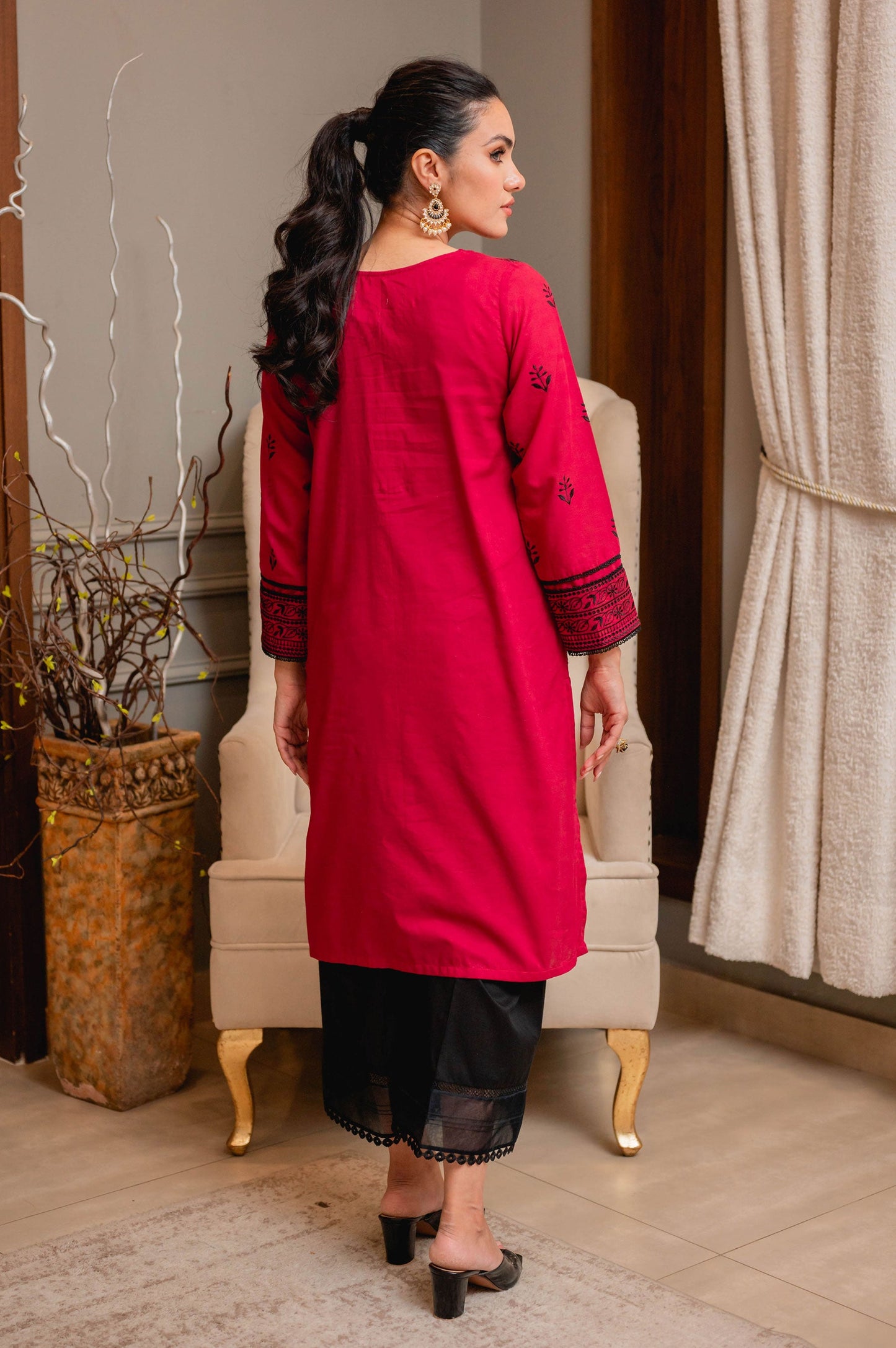 Stitched 1 Piece Chikankari Lawn Shirt