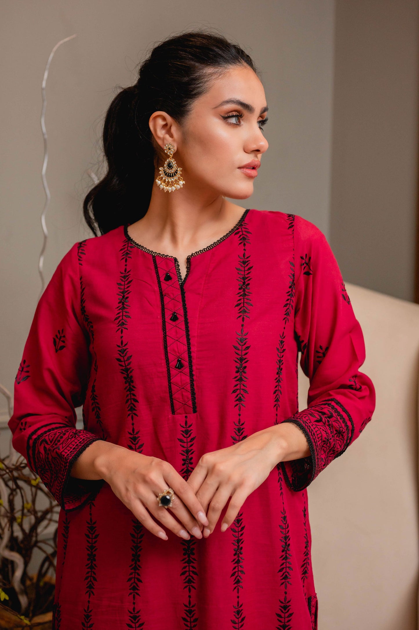 Stitched 1 Piece Chikankari Lawn Shirt