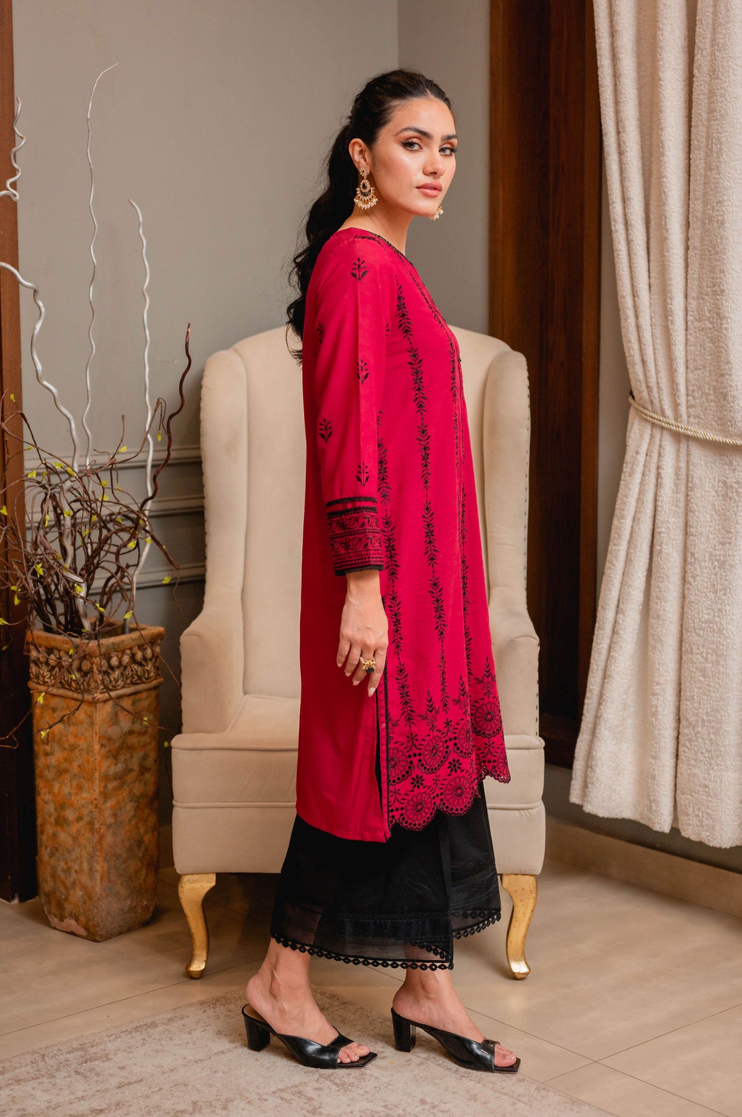 Stitched 1 Piece Chikankari Lawn Shirt