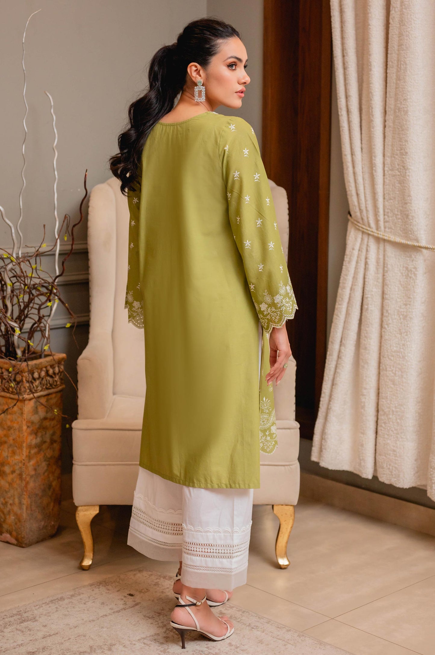 Stitched 1 Piece Chikankari Lawn Shirt