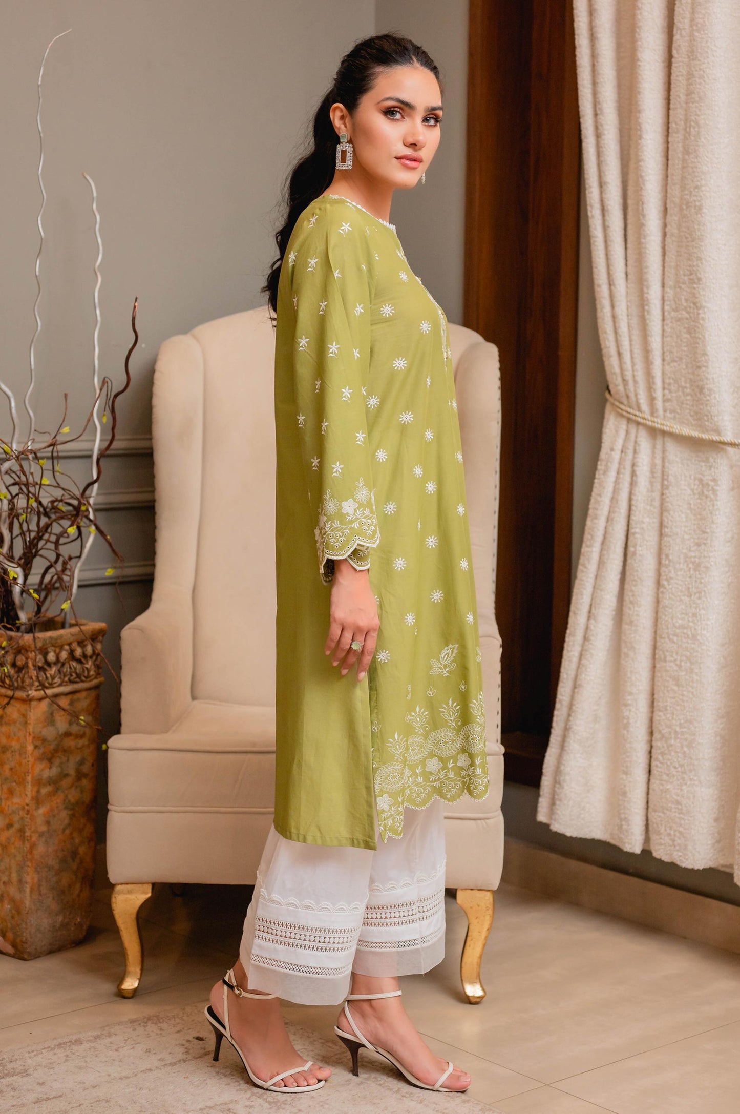 Stitched 1 Piece Chikankari Lawn Shirt